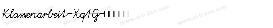 Klassenarbeit-Xq1G字体转换