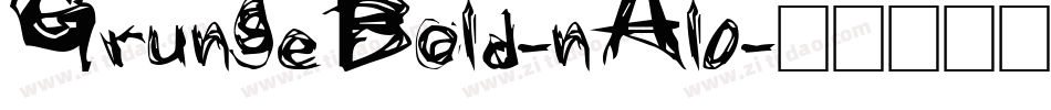 GrungeBold-nAl0字体转换