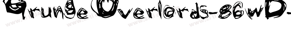 GrungeOverlords-86wD字体转换 GrungeOverlords-86wD字体转换