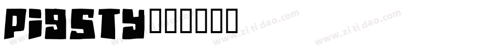 PIGSTY字体转换