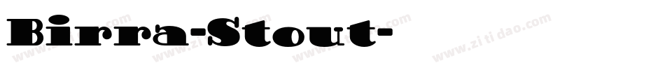 Birra-Stout字体转换
