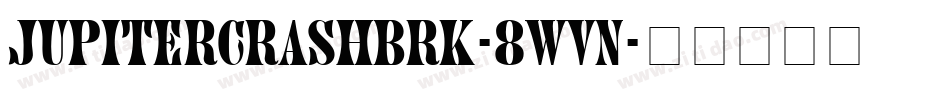 JupiterCrashBrk-8wVn字体转换