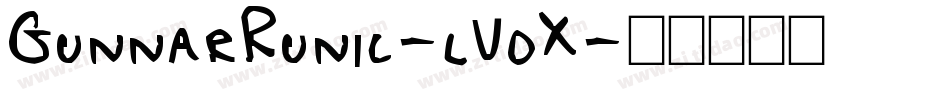 GunnarRunic-lVdX字体转换