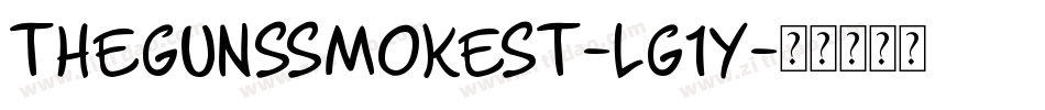 TheGunsSmokeSt-lG1y字体转换