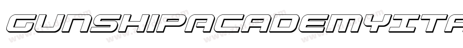 GunshipAcademyItalicItalic-vzvL字体转换