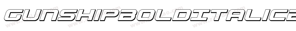 GunshipBoldItalicBoldItalic-B8Gw字体转换 GunshipBoldItalicBoldItalic-B8Gw字体转换