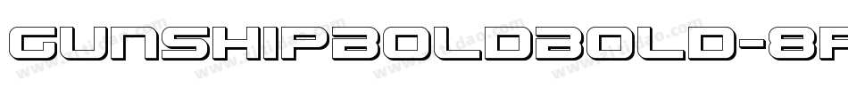 GunshipBoldBold-8pen字体转换
