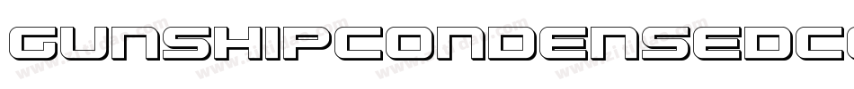 GunshipCondensedCondensed-XOEG字体转换