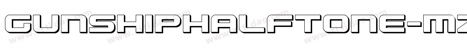 GunshipHalftone-mzZ5字体转换