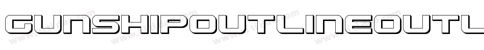 GunshipOutlineOutline-ozMx字体转换