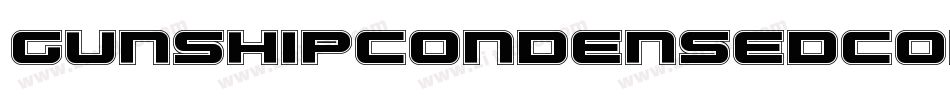 GunshipCondensedCondensed-XOEG字体转换