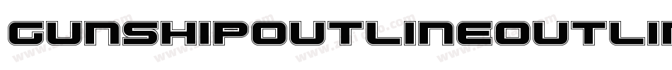 GunshipOutlineOutline-ozMx字体转换
