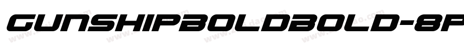 GunshipBoldBold-8pen字体转换