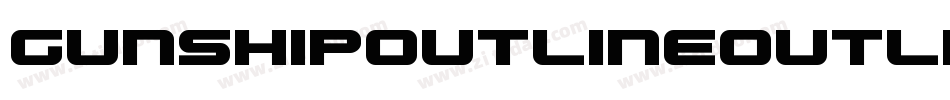 GunshipOutlineOutline-ozMx字体转换