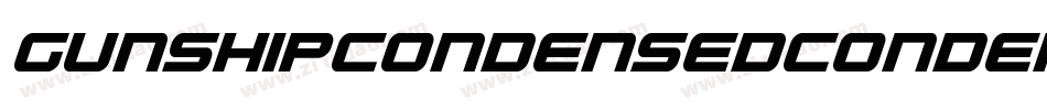GunshipCondensedCondensed-XOEG字体转换