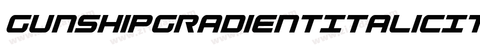 GunshipGradientItalicItalic-MPpP字体转换