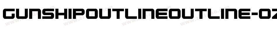 GunshipOutlineOutline-ozMx字体转换
