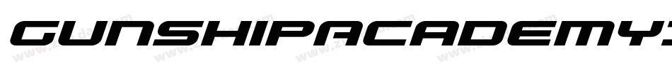 GunshipAcademyItalicItalic-vzvL字体转换