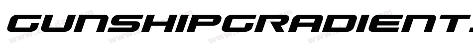 GunshipGradientItalicItalic-MPpP字体转换