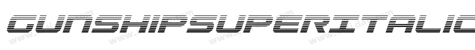 GunshipSuperItalicItalic-nzLO字体转换