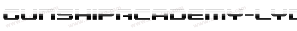 GunshipAcademy-lydw字体转换