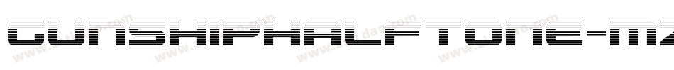 GunshipHalftone-mzZ5字体转换
