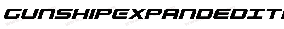GunshipExpandedItalicExpandedItalic-r63B字体转换 GunshipExpandedItalicExpandedItalic-r63B字体转换
