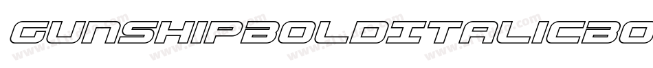 GunshipBoldItalicBoldItalic-B8Gw字体转换 GunshipBoldItalicBoldItalic-B8Gw字体转换