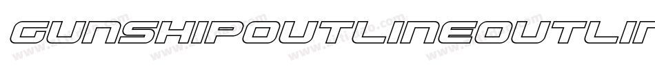 GunshipOutlineOutline-ozMx字体转换