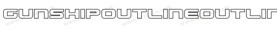 GunshipOutlineOutline-ozMx字体转换