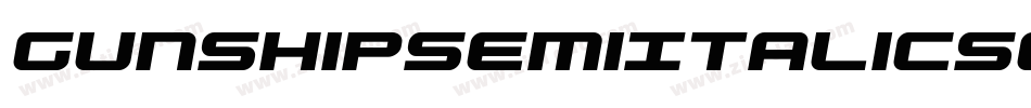GunshipSemiItalicSemiItalic-1Wnv字体转换