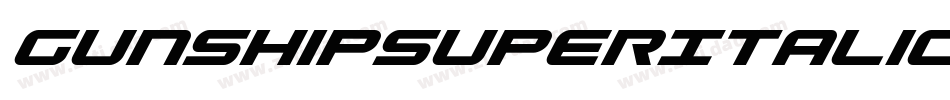 GunshipSuperItalicItalic-nzLO字体转换