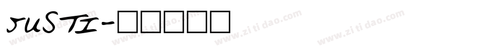 JUSTI字体转换