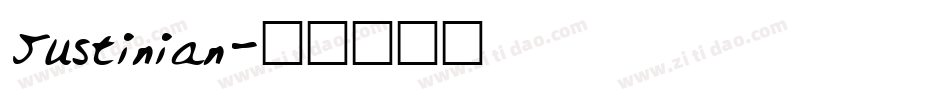 Justinian字体转换