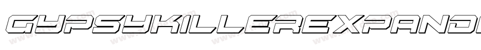 GypsyKillerExpandedItalic-JjrE字体转换