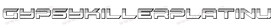 GypsyKillerPlatinumItalic-ea5x字体转换