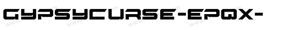 GypsyCurse-epqx字体转换