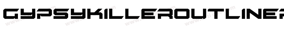 GypsyKillerOutlineRegular-oV3V字体转换