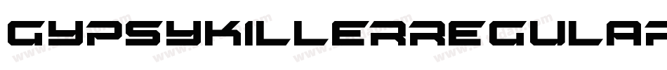 GypsyKillerRegular-Wvmz字体转换