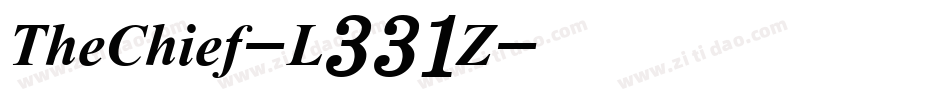 TheChief-L331Z字体转换