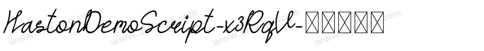 HastonDemoScript-x3RqV字体转换