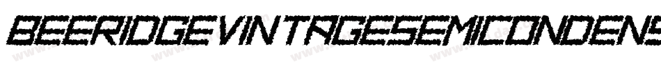BeeRidgeVintageSemiCondensedBold-vyWD字体转换