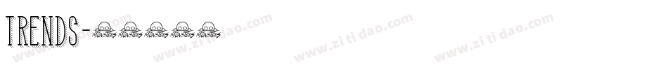 trends字体转换
