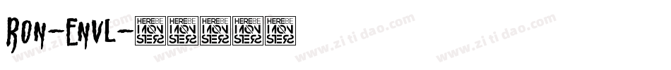 Ron-Envl字体转换