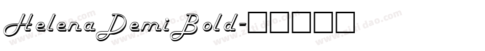 HelenaDemiBold字体转换