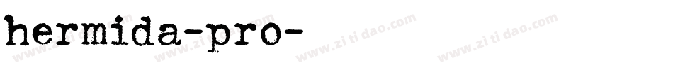 hermida-pro字体转换