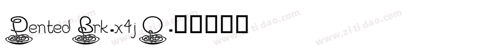 DentedBrk-x4jO字体转换