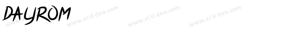 DAYROM字体转换