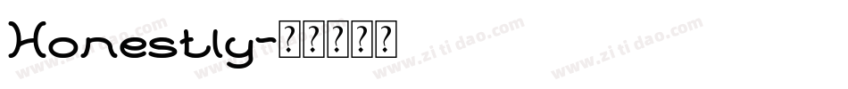 Honestly字体转换