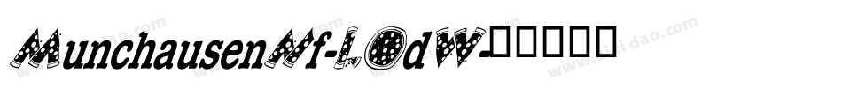 MunchausenNf-LOdW字体转换